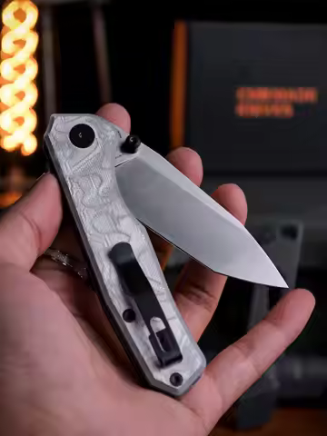 CMBMADEKNIVES CMB Explorer V2 14C28N Steel Aluminum Foil Handle Pocket Folding Camping Outdoors Knif