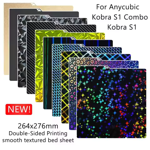For Anycubic Kobra S1 Bed Plate 250mm Kobra S1 Combo Build Plate Double Side Peo Pet Pei Pey Chamele
