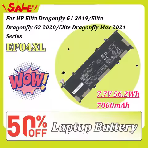 EP04XL 7.7V 56.2Wh 7000mAh Laptop Battery for HP Elite Dragonfly G1 2019/Elite Dragonfly G2 2020/Eli