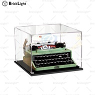 BrickLight™ ️Acrylic transparent Figurine display box/ Case,  blind box lego 21327 Retro Typewriter
