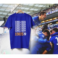 Chelsea football CLUB T-Shirt 4 Teams Indigo Blue Lion Available In 4 Colors: Black White And Navy B