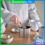 IKEA | Betthaj Beta-I Container with Lid 0.6L for Coffee and Tea Storage Silver 8X8Cm Diameter