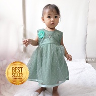 Baby Girl Dress 6-12 Months 1 Year 2 Year Old Girls Dress Baby Birthday Dress Party Sleeveless Polka