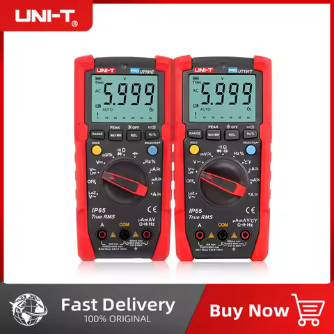 UNI-T UT191E UT191T True RMS Professional Multimeter CAT III 600V IP65 2m Drop Proof Auto Backlight 
