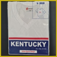 ✲ ◄ ➕◬ Kentucky White Tshirt V-Neck for Adult