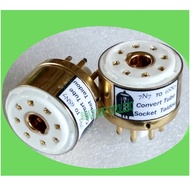 1PCS Gold plated 7N7 7F7 To 6SN7 6SL7 Convert Tube Converter Adapter Socket