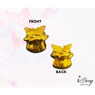 IBUY 916 Hard Gold Butterfly Rose Bead 22K (916) 硬金