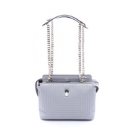 [มือสอง] กระเป๋าสะพายไหล่ Fendi FENDI รุ่น Dotcom Click 8BN299 หนังแท้สีเทา กระเป๋าถือ Dotcom Click 