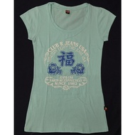 CLUB R 80015 LADIES BLOUSE LONG FOR PETITE BODY WITH FRONT PRINT COTTON FABRIC