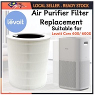 Levoit Filter Core 600 600S-RF Air Purifier Replacement  H13 True 2-in-1 HEPA Fits Activated Carbon