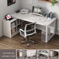 Bàn làm việc chữ L kèm kệ sách thông minh thương hiệu LAROT - GM131