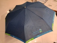 渣打銀行深藍色縮骨雨傘