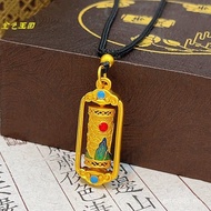 National Trendy Style Pendant Transfer Pendant Transfer Tube Sweater Chain Color Gold au750 Pendant 