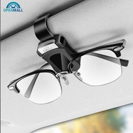 OPENMALL Car Multi-Function Sun Visor Sunglasses Clip Ticket Holder & Eyeglass Storage Organizer Rec