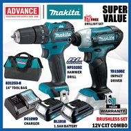 🔥SUPER VALUE🔥 MAKITA 12V Brushless Combo Set RM698 ( HP332DZ 12V Cordless Hammer Driver Drill / TD110DZ 12V Cordless Impact Driver )