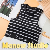 บราสายเดี่ยว เสื้อกล้าม สายเดี่ยว บราสายเดี่ยวแบบสวม สินค้าพร้อมส่ง 9067# Manow.studio