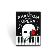 Musical < The Phantom of the Opera > The Phantom of the Opera Badge Half-Face White Mask