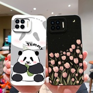 For OPPO F17Pro F17 Phone Case Beautiful Tulip Shell Anti Scratch Silicone Protective Soft Casing Fo