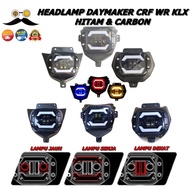 CARBON HEADLAMP DEMEKER KLX CRF WR WR155 CARBON HEAD LAMP PNP REFLECTOR LAMP