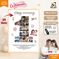 October 20 gift photo frame for desktop gift for lover, anniversary gift for lover, October 20th day