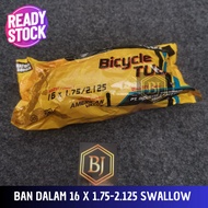 SWALLOW INNER TYRE SIZE 16 X 1.75 / 2.125 AV Swallow Tube Inner Tube/ 16x1.75-2.125 AV 16 X 1.75 -2.