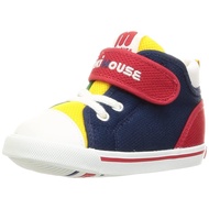 Miki House Baby Shoes Model 10-9304-494 in Red, Multicolor, and Navy - 14.5 cm and 15.5 cm, 2E Width