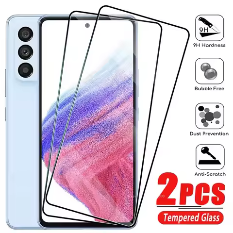 2Pcs Tempered Glass For Samsung Galaxy A72 A52s A42 A32 A22 A12 A02 4G Screen Protector on Samsung A