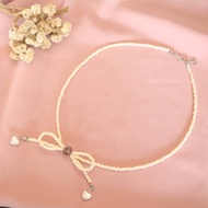 Beaded Ribbon Necklace DiY Bead Ribbon Necklace/