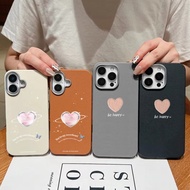 Simple pink heart pattern PU Leather Case for Samsung Galaxy S25 Ultra S25 Plus M17 F17 M07 F07 F56 