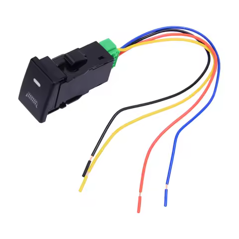 12V 3A LED Light Bar Push Button Switch With LED Background Indicator With Wire Fit for Holden Color