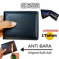 100% Original Genuine Cowhide Men's Bifold Wallet Dompet Lelaki Kulit Original