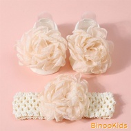 Baby Girls Headband Socks Set Cute Flower Socks and Headbands Infant Novel Baptism Clothing Accessor