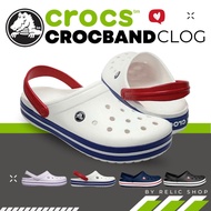 Crocs Crocband Unisex Clogs white/navy/black ของแท้ ราคาถูก ที่สุด - RC41