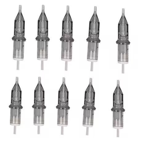 10pcs Tattoo Cartridge Needles For Rotary Sterilized Safety Permanent Makeup Needle 1RL, 3RL, 5RL, 7