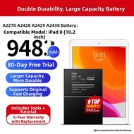 EXIUPAI | For iPad Series Battery A1566 2017 Air2 Mini1 Pro10.5