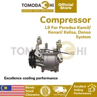 (READY STOCK) Compressor, L9 For Perodua Kancil/ Kenari/ Kelisa, Denso System.