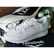 Reebok original classic leather full white sepatu