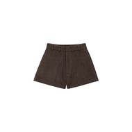 STUDIO UNKNOWN - Ruby Wool Blend Shorts ขาสั้นผ้าวูลลายซิโนริ