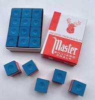 ชอล์กฝนหัวคิว  Master ตรากวาง เกรด 3A สีน้ำเงิน (1 กล่อง 12 ชิ้น)🚗ค่าส่งราคาถูก🚗