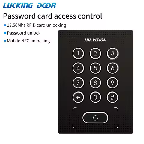 Hikvision Access Control NFC CPU Card 13.56Mhz 1000 user 12V DC Door Lock Opener Door Station Keypad