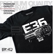 BMW E36 Dashboard T-Shirt - E36 T-Shirt BMW Bimmer T-Shirt