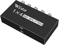 Wiistar SDI 1X4 Splitter 1 in 4 Out Supports 3G-SDI, HD-SDI, SD-SDI, Full HD 1080P60 Distribution Am
