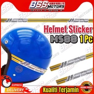 Sticker Helmet MS88 WS88 Helmet MS88 WS88 Sticker Topi Keledar (Original Size Fit Fit) Sticker Helme