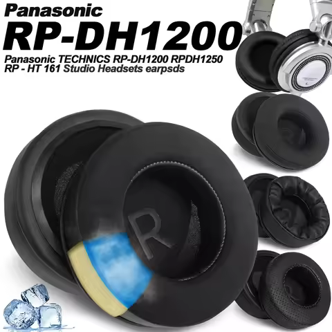 Earphone Pads for Panasonic TECHNICS RP-DH1200 RPDH1250 RP-HT 161 Replacement Earpads Cloth Memory C