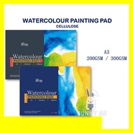CAMPAP ARTO WATERCOLOUR PAINTING PAD A3 SIZE 200GSM 300GSM- CELLULOSE