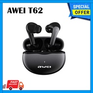 Awei T62 TWS Wireless Earbuds Bluetooth 5.3 Environmental Noise Cancelling with Double Mic Headset