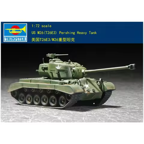 Gifts Trumpeter 1/72 American M26 (T26E3 ) Pershing Heavy Tank Statics Model Armored Car TH07157-SMT
