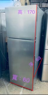 Whirlpool 惠而浦 雙門雪櫃 - 上置式急凍室 WF2T323  170CM高 二手電器#傢俱#傢俬#家電#家庭用品#搬屋#家俬#拆舊#家具#新款#家俱 時尚#安裝#貨到付款#保用/送貨#家庭