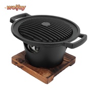 YOLANDA Charcoal Grill, Aluminum Alloy Durable Hibachi Grill, Barbecue Pan Portable Smokeless Easy T