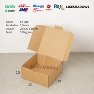 Pizza Box/ 22x22x10 cm/ 22 x 22 x 10 cm/ Packing Cardboard/ Packaging Box/ Brownies Cake Food Cardbo